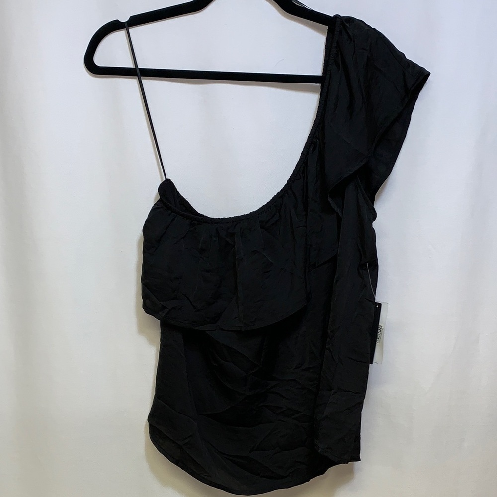 Stylish Black One-Shoulder Top